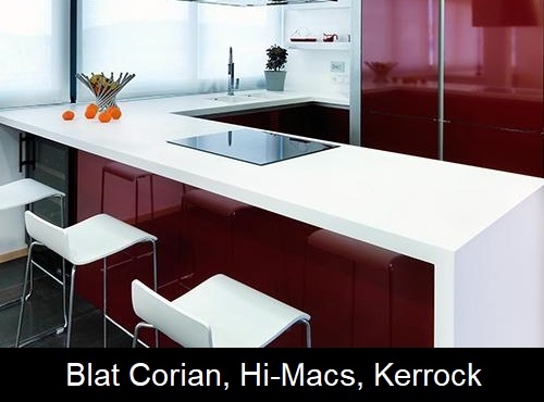 Blat Corian, Hi-Macs, Kerrock